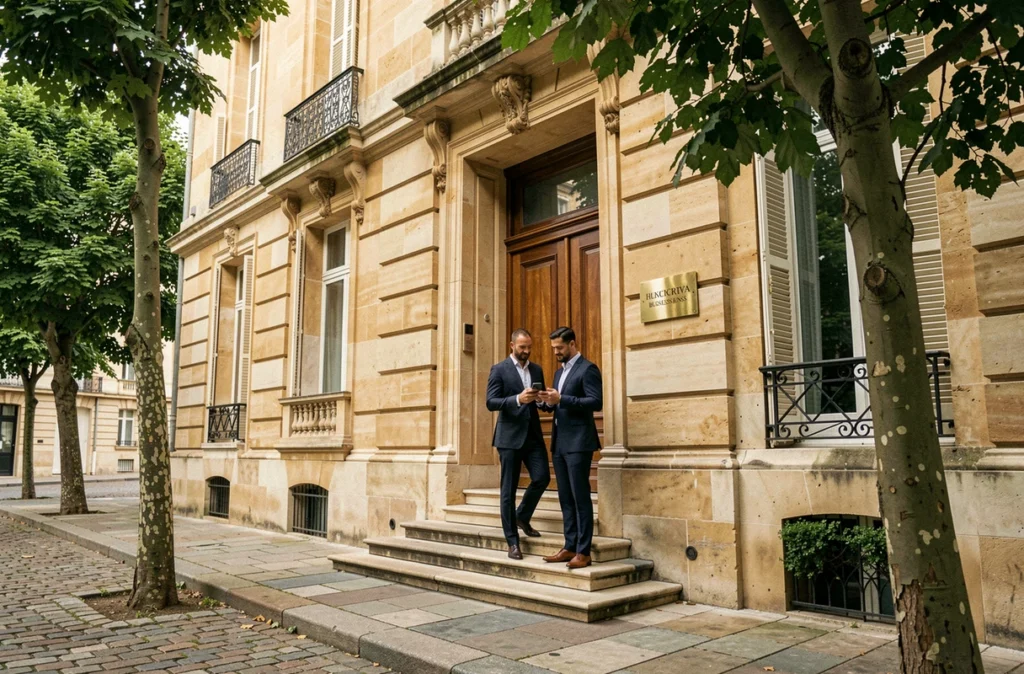 Façade d'un immeuble bourgeois à Bordeaux utilisé comme adresse de domiciliation pour des entreprises