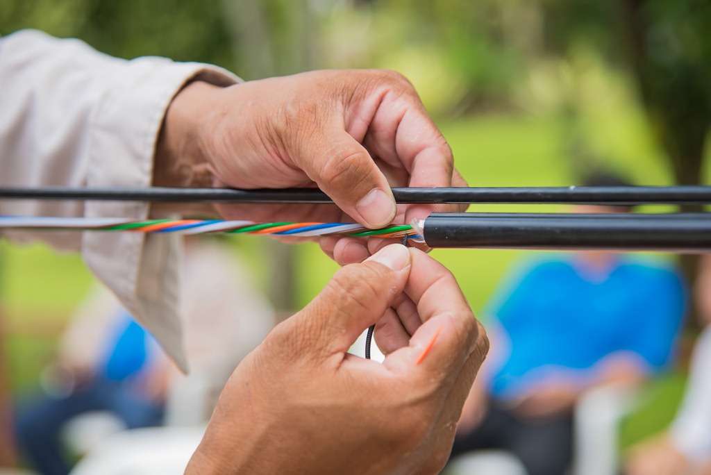 câble à fibre optique